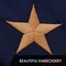 G128 American USA Tea-Stained Flag | 5x8 Ft | ToughWeave Pro Series Embroidered 420D Polyester | Embroidered Stars